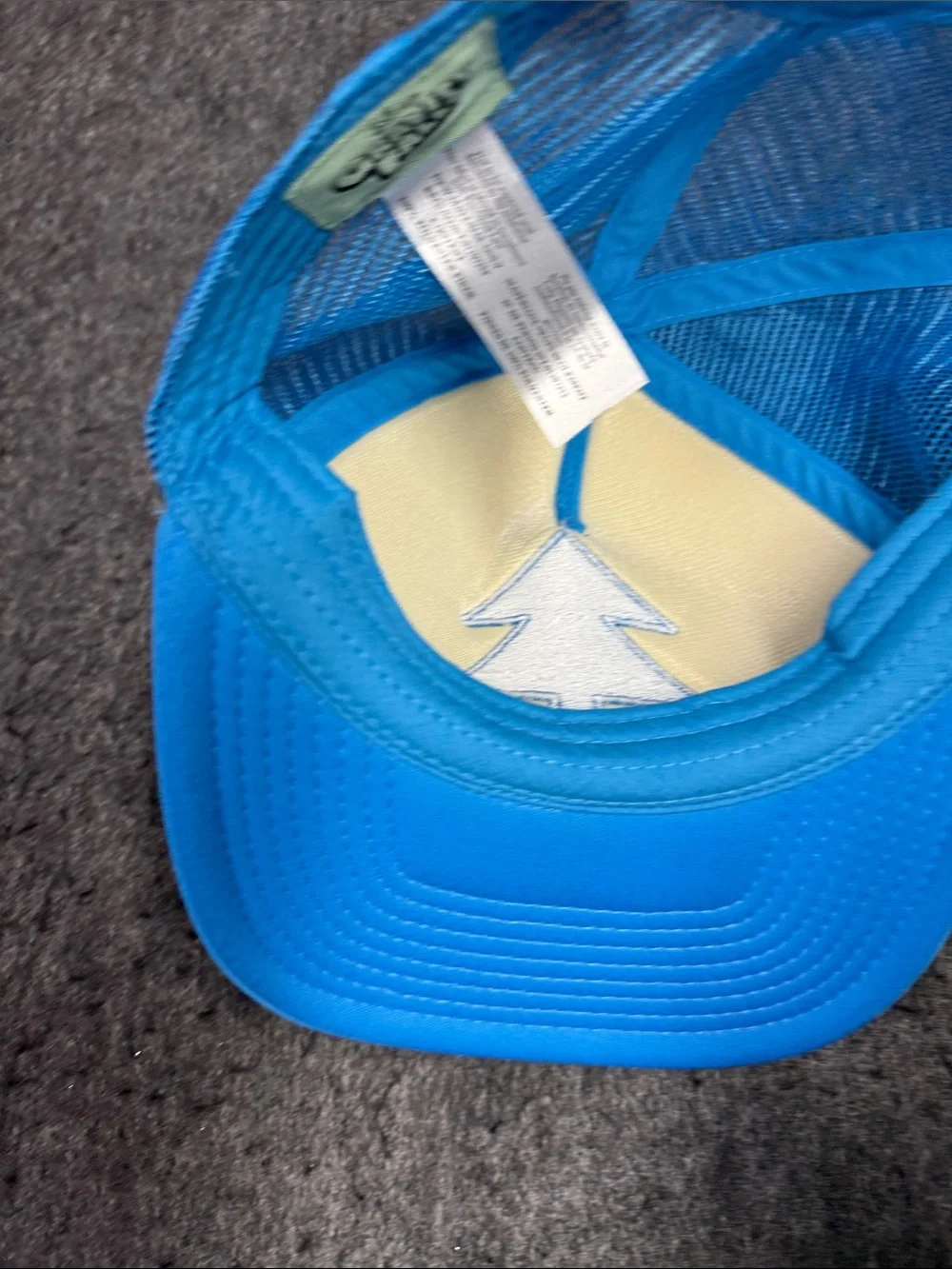 Gravity Falls Disney White and Blue Kids Trucker Hat with Tree Emblem